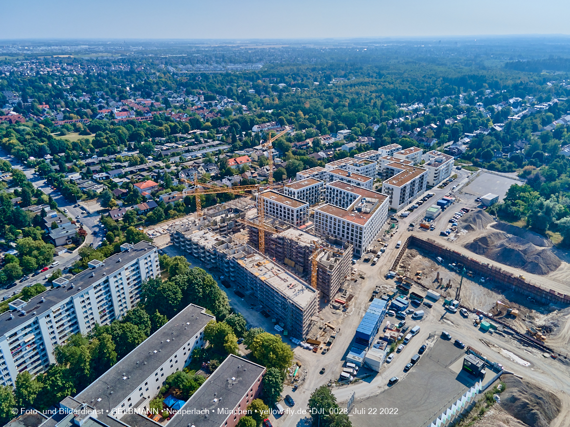 22.07.2022 - Baustelle Alexisqaurtier und Pandion Verde in Neuperlach
